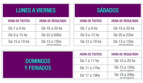 web TABLA HORARIOS PCR 2021 02
